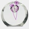 [CRY169] 4.5" Round Crystal Clock Thumbnail