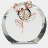 [CRY169] 4.5" Round Crystal Clock Thumbnail