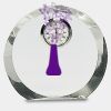 [CRY169] 4.5" Round Crystal Clock Thumbnail