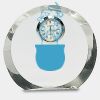 [CRY169] 4.5" Round Crystal Clock Thumbnail