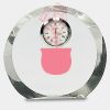 [CRY169] 4.5" Round Crystal Clock Thumbnail