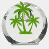 [CRY169] 4.5" Round Crystal Clock Thumbnail