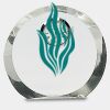 [CRY169] 4.5" Round Crystal Clock Thumbnail