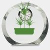 [CRY169] 4.5" Round Crystal Clock Thumbnail