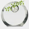 [CRY169] 4.5" Round Crystal Clock Thumbnail