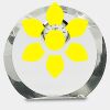 [CRY169] 4.5" Round Crystal Clock Thumbnail