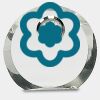 [CRY169] 4.5" Round Crystal Clock Thumbnail