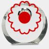 [CRY169] 4.5" Round Crystal Clock Thumbnail