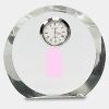 [CRY169] 4.5" Round Crystal Clock Thumbnail