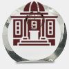 [CRY169] 4.5" Round Crystal Clock Thumbnail