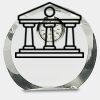 [CRY169] 4.5" Round Crystal Clock Thumbnail