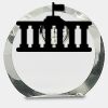 [CRY169] 4.5" Round Crystal Clock Thumbnail