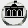 [CRY169] 4.5" Round Crystal Clock Thumbnail