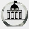 [CRY169] 4.5" Round Crystal Clock Thumbnail