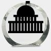 [CRY169] 4.5" Round Crystal Clock Thumbnail