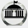 [CRY169] 4.5" Round Crystal Clock Thumbnail