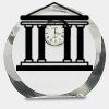 [CRY169] 4.5" Round Crystal Clock Thumbnail