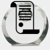 [CRY169] 4.5" Round Crystal Clock Thumbnail