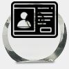 [CRY169] 4.5" Round Crystal Clock Thumbnail