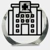 [CRY169] 4.5" Round Crystal Clock Thumbnail
