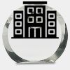 [CRY169] 4.5" Round Crystal Clock Thumbnail