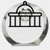 [CRY169] 4.5" Round Crystal Clock Thumbnail