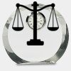 [CRY169] 4.5" Round Crystal Clock Thumbnail