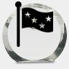 [CRY169] 4.5" Round Crystal Clock Thumbnail
