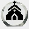 [CRY169] 4.5" Round Crystal Clock Thumbnail