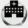 [CRY169] 4.5" Round Crystal Clock Thumbnail