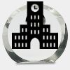 [CRY169] 4.5" Round Crystal Clock Thumbnail