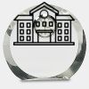 [CRY169] 4.5" Round Crystal Clock Thumbnail