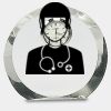 [CRY169] 4.5" Round Crystal Clock Thumbnail
