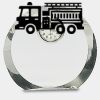 [CRY169] 4.5" Round Crystal Clock Thumbnail