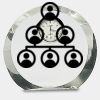 [CRY169] 4.5" Round Crystal Clock Thumbnail