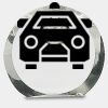 [CRY169] 4.5" Round Crystal Clock Thumbnail