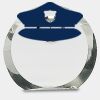 [CRY169] 4.5" Round Crystal Clock Thumbnail
