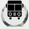 [CRY169] 4.5" Round Crystal Clock Thumbnail