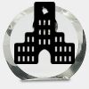 [CRY169] 4.5" Round Crystal Clock Thumbnail