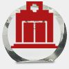 [CRY169] 4.5" Round Crystal Clock Thumbnail
