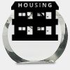 [CRY169] 4.5" Round Crystal Clock Thumbnail