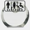[CRY169] 4.5" Round Crystal Clock Thumbnail