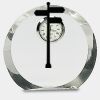 [CRY169] 4.5" Round Crystal Clock Thumbnail