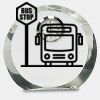 [CRY169] 4.5" Round Crystal Clock Thumbnail