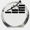 [CRY169] 4.5" Round Crystal Clock Thumbnail
