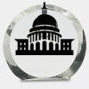 [CRY169] 4.5" Round Crystal Clock Thumbnail