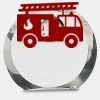 [CRY169] 4.5" Round Crystal Clock Thumbnail