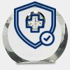 [CRY169] 4.5" Round Crystal Clock Thumbnail