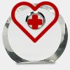 [CRY169] 4.5" Round Crystal Clock Thumbnail