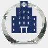[CRY169] 4.5" Round Crystal Clock Thumbnail
